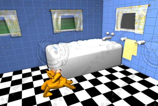 dog bathroom max - dog in bathroom.zip by sw3dsolutions